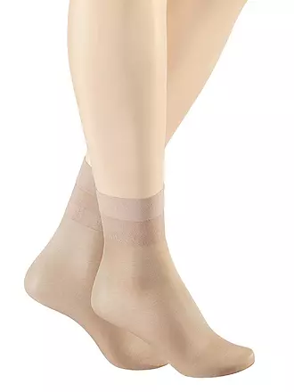 HUDSON | Feinstrumpfsöckchen Glamour 20 Nero | beige